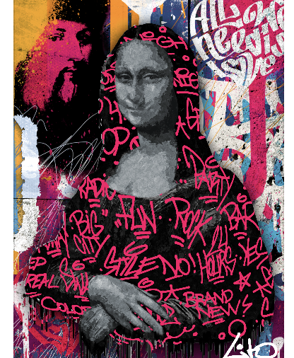 Urban Monalisa com Efeito 3D